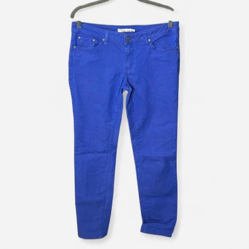 prAna Women's Cobalt Blue Organic Cotton Stretch Skinny Pants Size 10/30